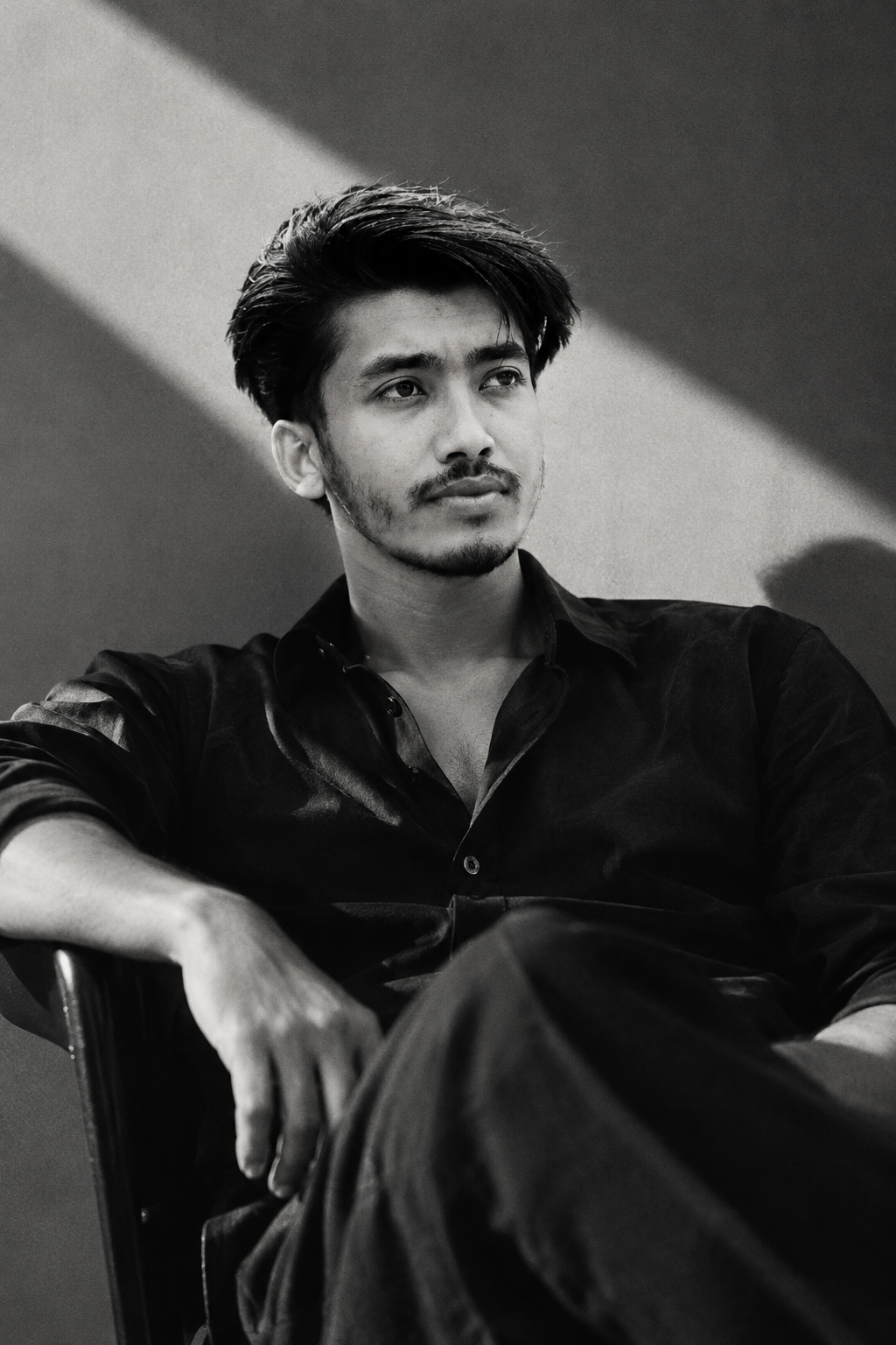 Dark Noir Portrait 🖤 | Luxury Black & White Cinematic Photography