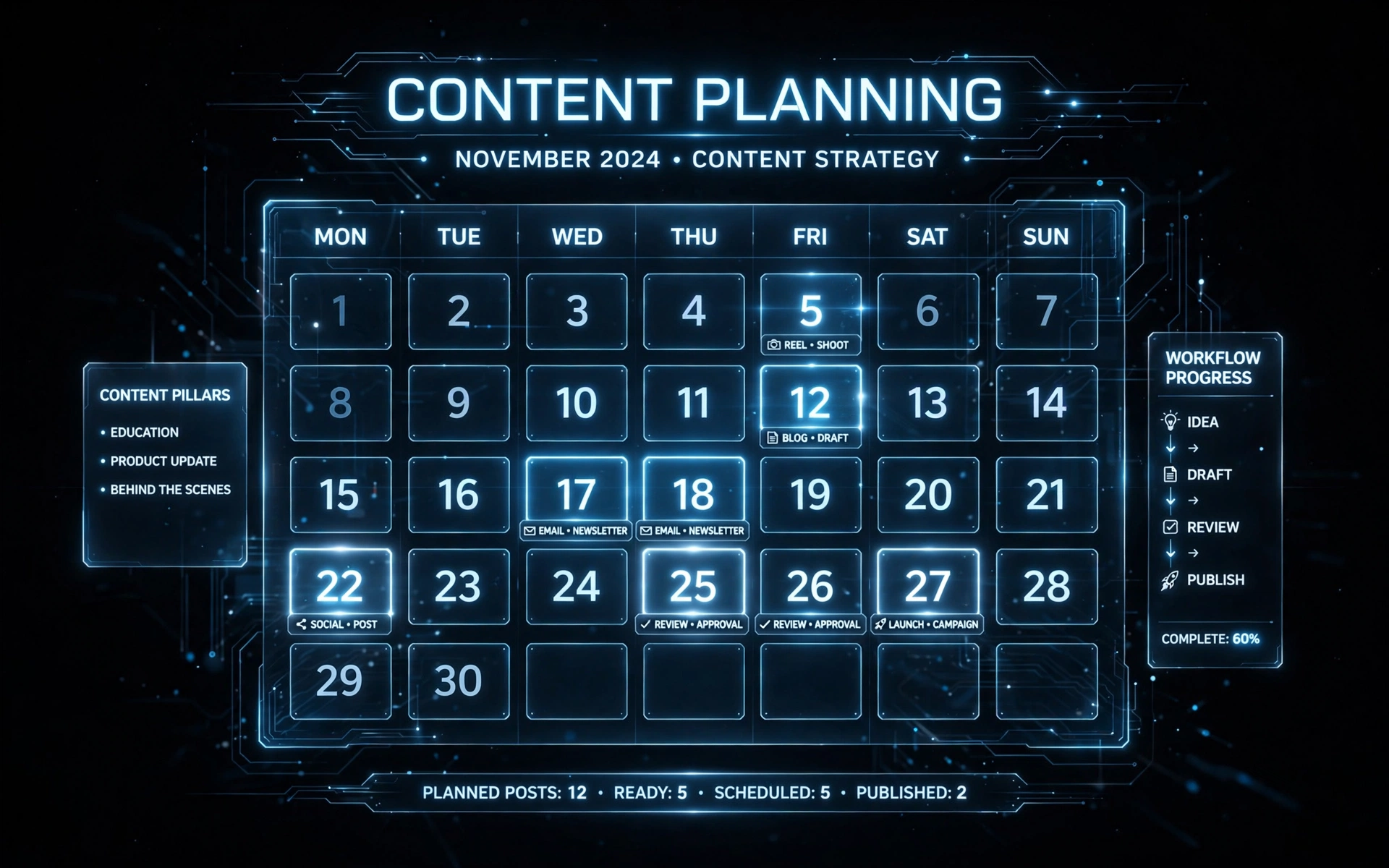 30-Day Social Media Calendar