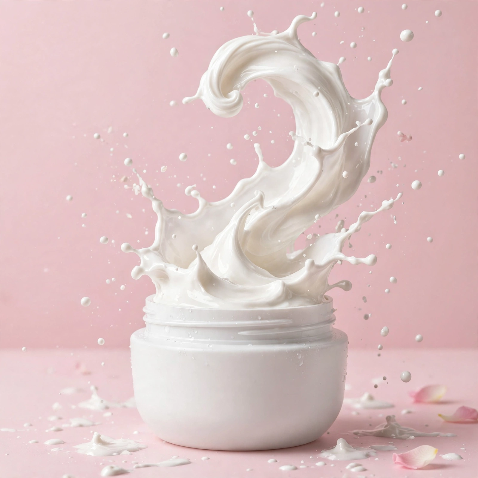 Cream Jar Splash