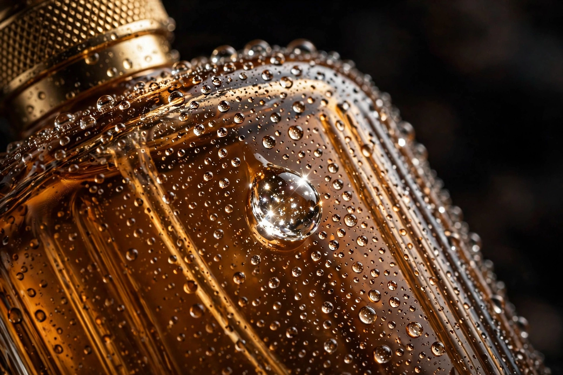 Macro Perfume Droplets